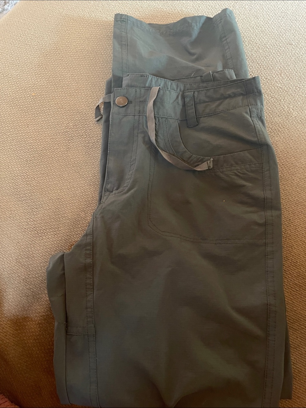 Pulse Men's Olive Cargo Pants 5 pockets. Cargo style
